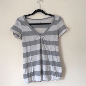 Maternity Short Sleeve Striped Top